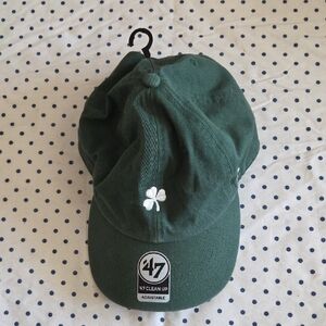 47 Brand Green Cap with Embriodered Shamrock Logo